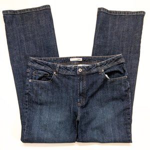 Chico's Platinum Women's Jeans XL/16 Blue Wide Leg Platinum Denim Quartz WR